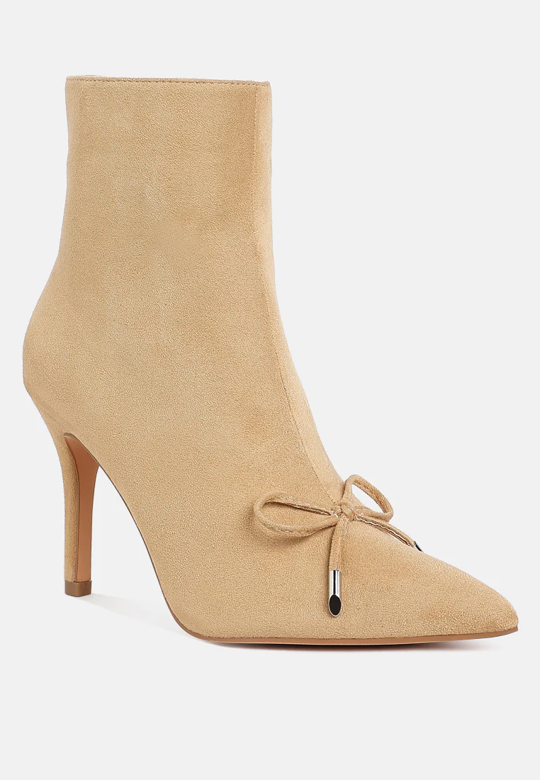 Dapers Bow Detail Ankle Boots - Image 2