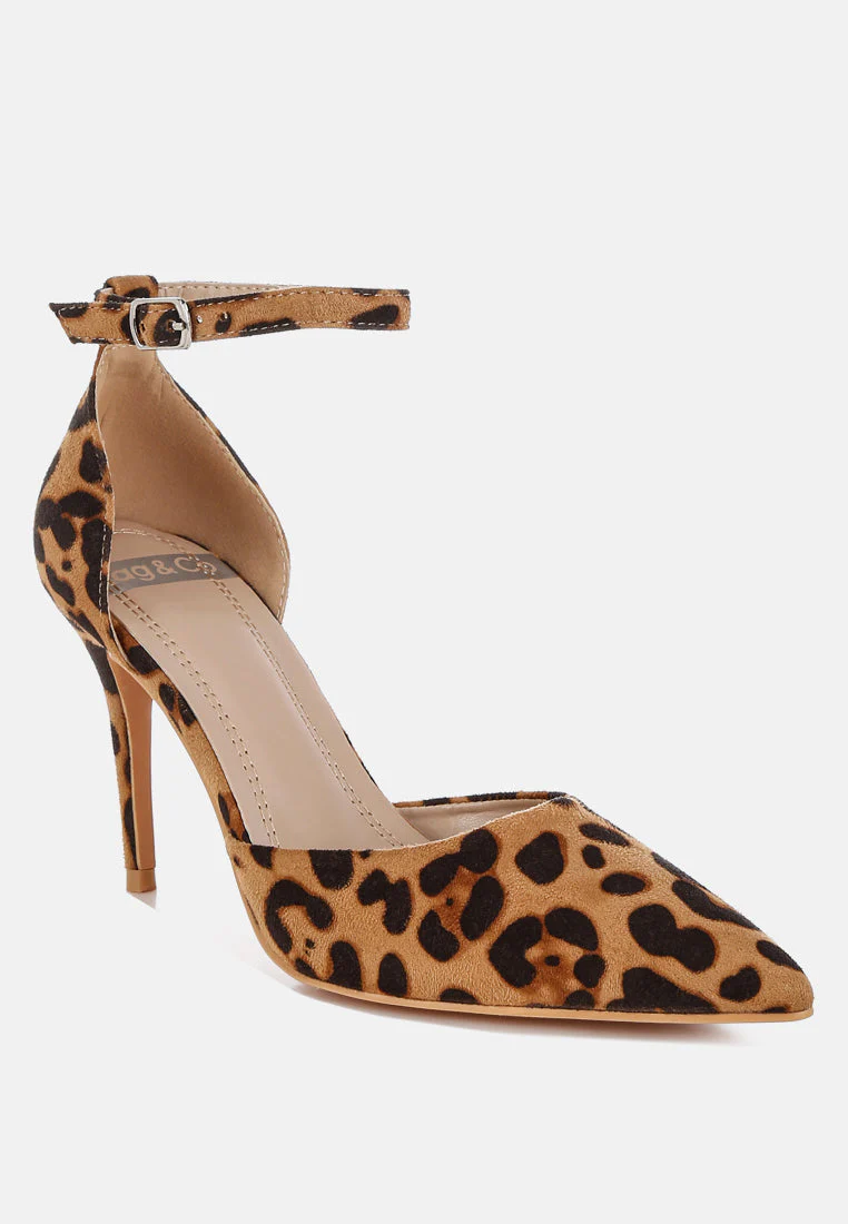 Dolona Leopard Print Stiletto Heel Sandals - Image 2