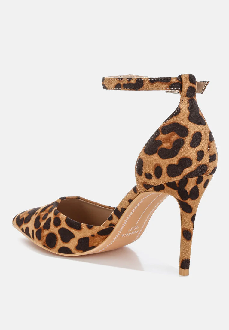 Dolona Leopard Print Stiletto Heel Sandals - Image 3