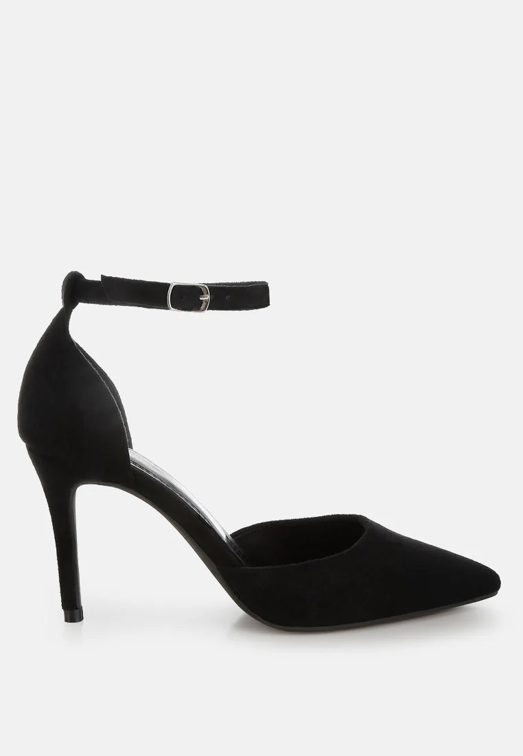 Dolona Microfiber Stiletto Heel Sandals