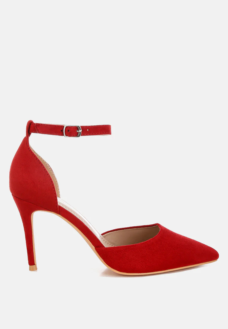 Dolona Microfiber Stiletto Heel Sandals - Image 6