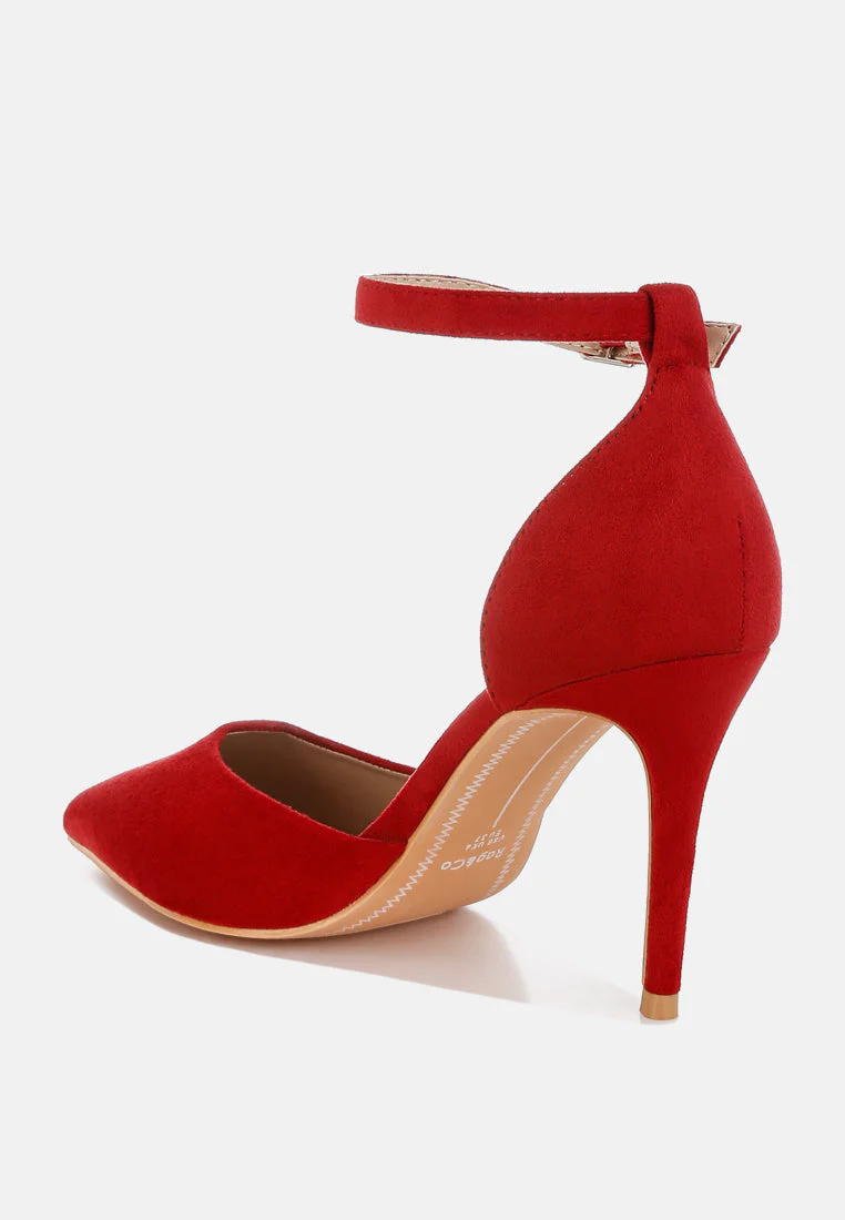 Dolona Microfiber Stiletto Heel Sandals - Image 8