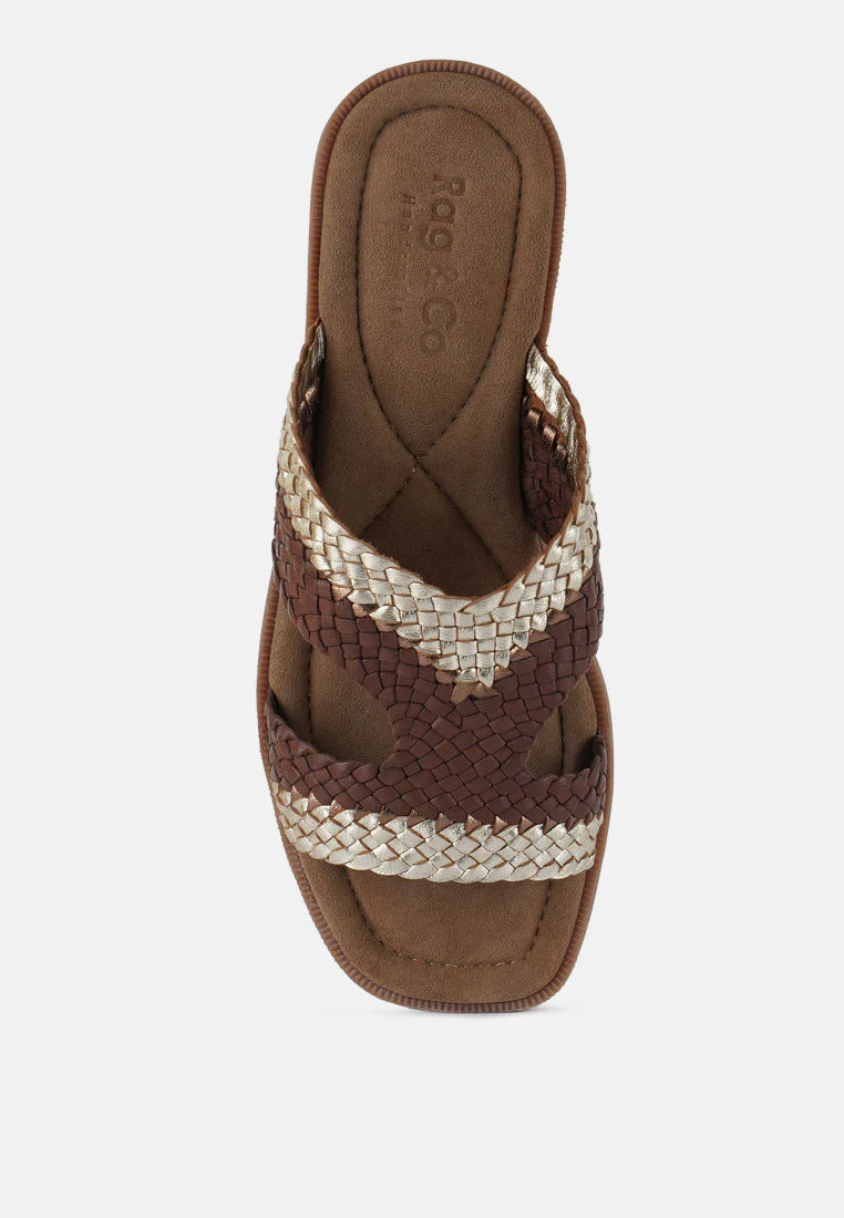Eirata Braided Real Leather Slip-On Flats - Image 10