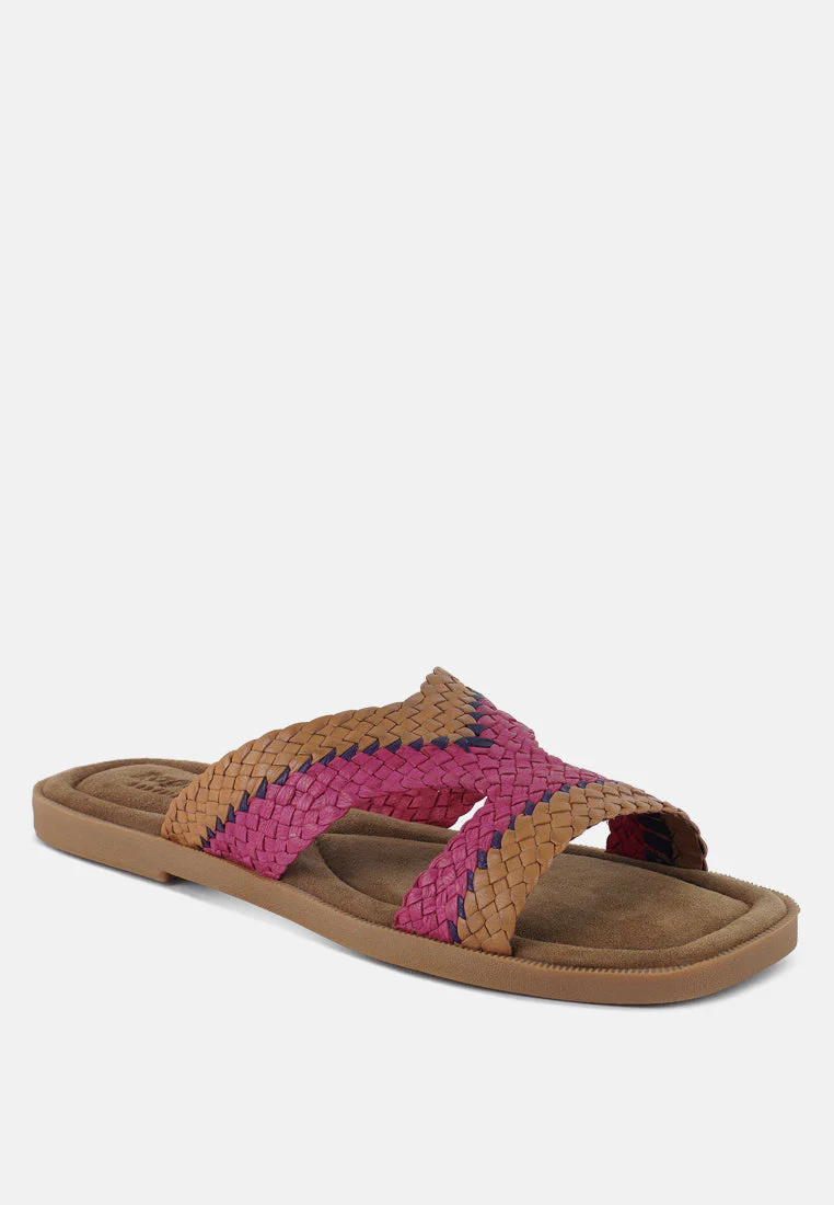 Eirata Braided Real Leather Slip-On Flats - Image 3