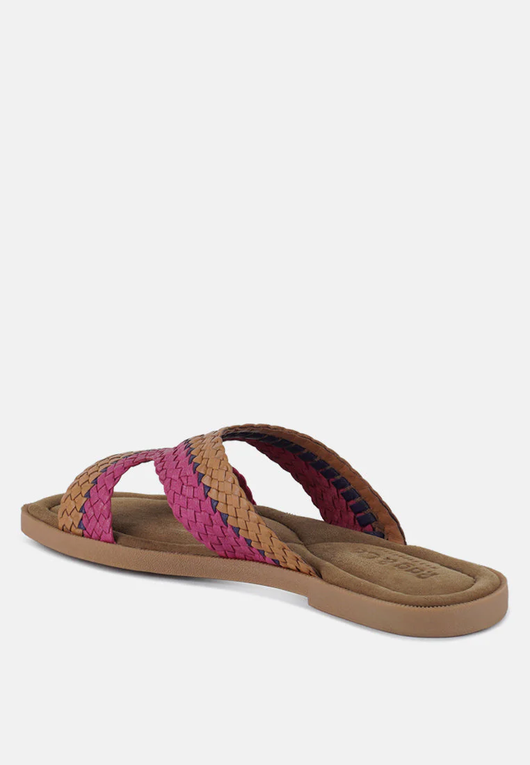 Eirata Braided Real Leather Slip-On Flats - Image 4