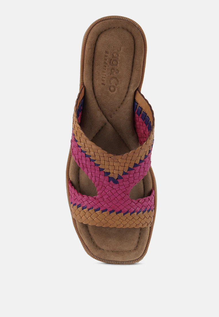 Eirata Braided Real Leather Slip-On Flats - Image 5