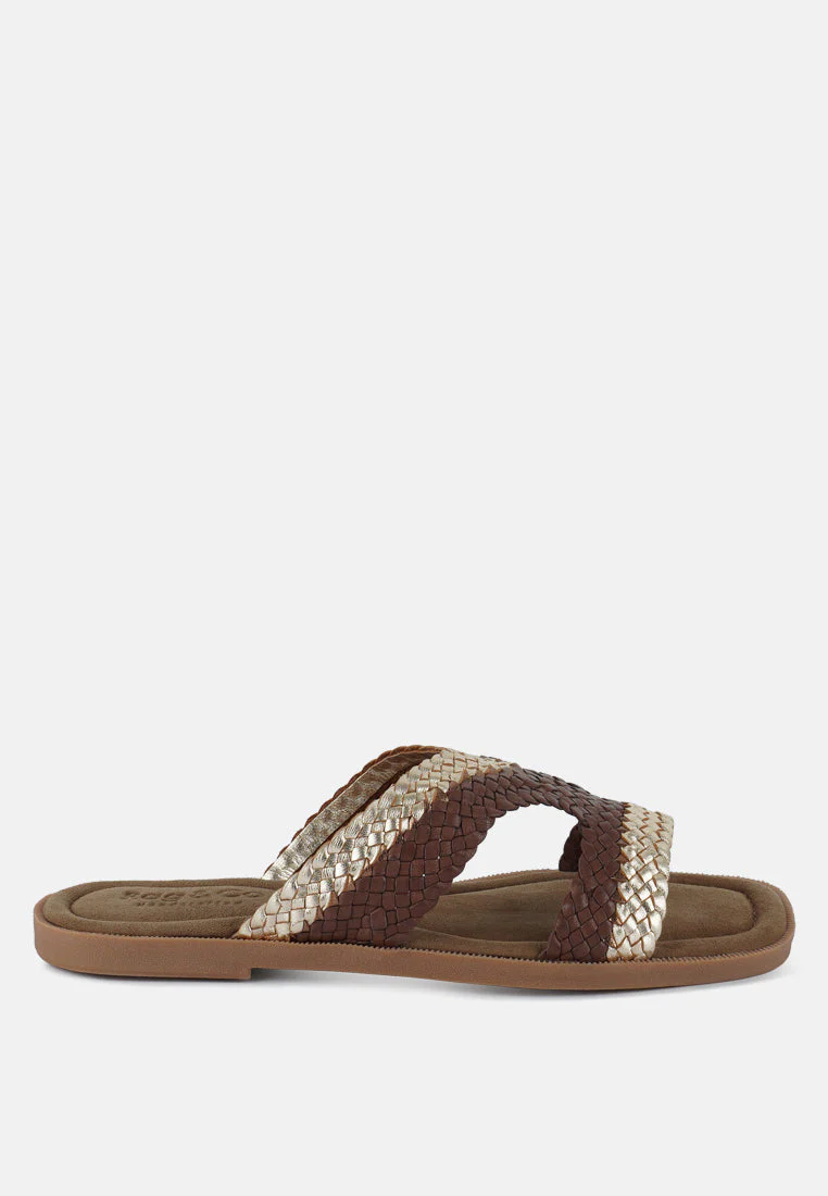 Eirata Braided Real Leather Slip-On Flats - Image 7
