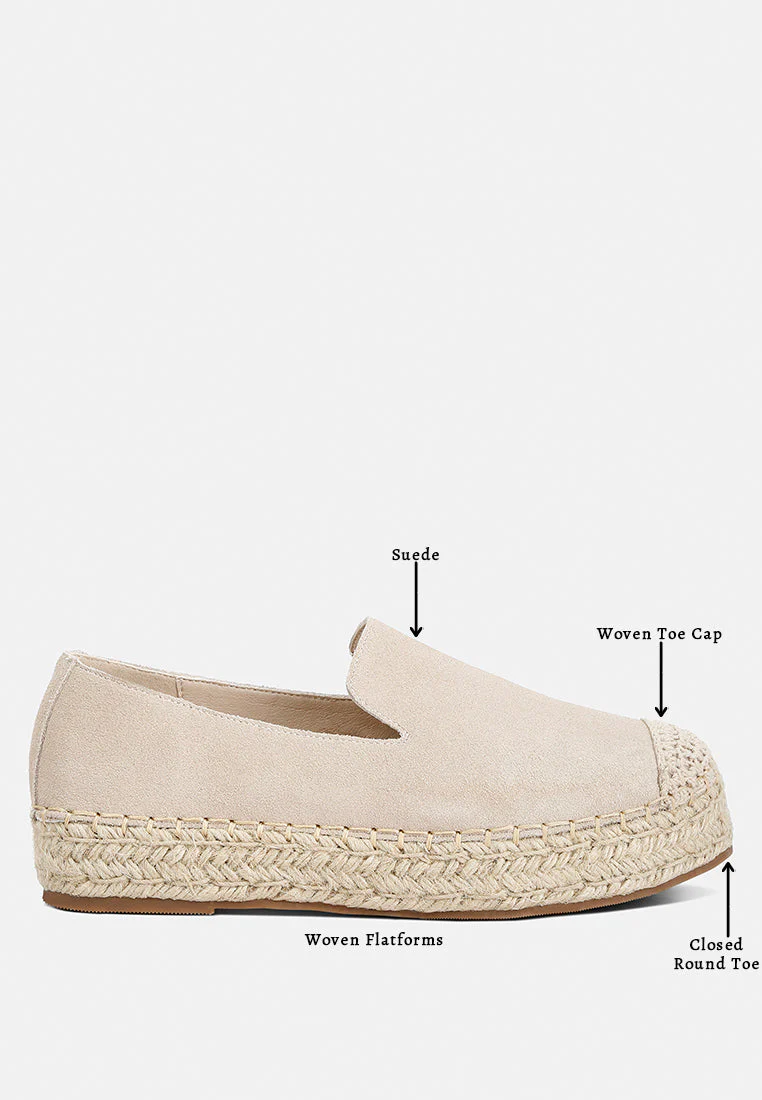 Ellerie Soft Suede Flatform Heel Espadrilles - Image 12