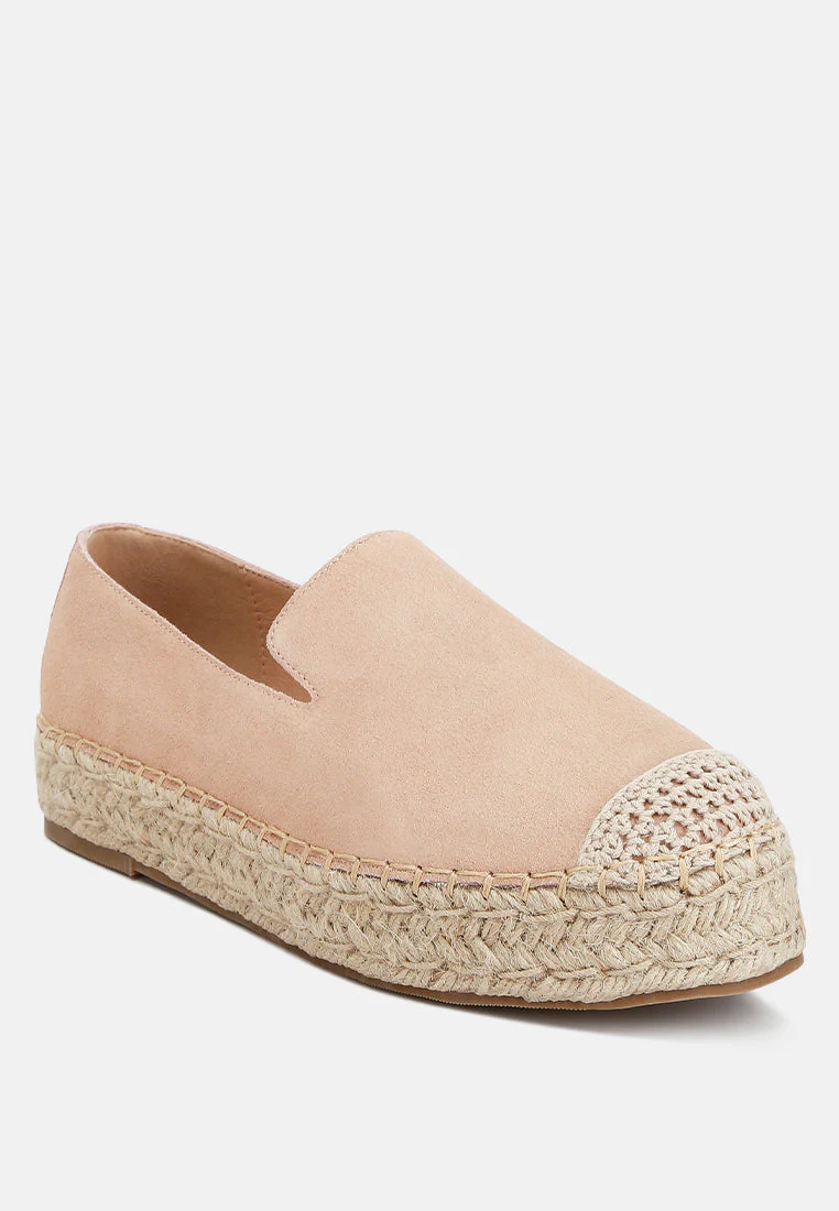 Ellerie Soft Suede Flatform Heel Espadrilles - Image 2