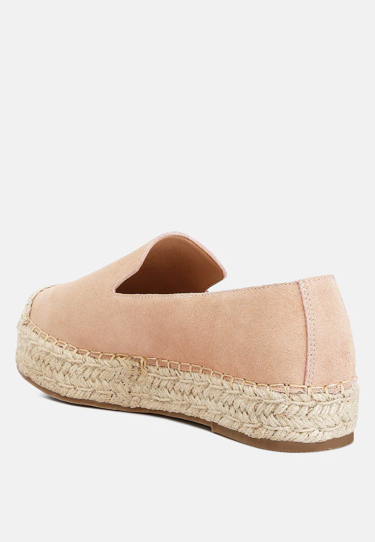 Ellerie Soft Suede Flatform Heel Espadrilles - Image 3