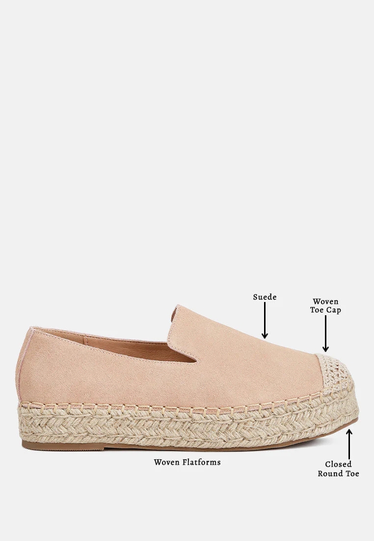 Ellerie Soft Suede Flatform Heel Espadrilles - Image 6