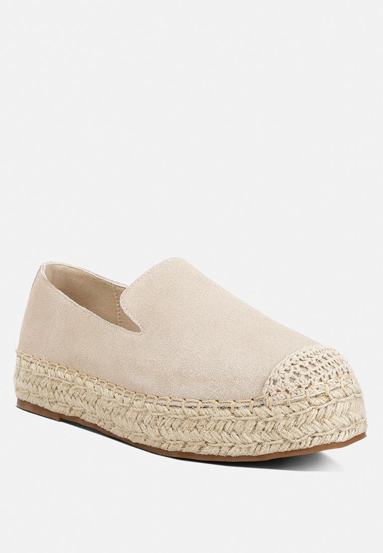 Ellerie Soft Suede Flatform Heel Espadrilles - Image 7