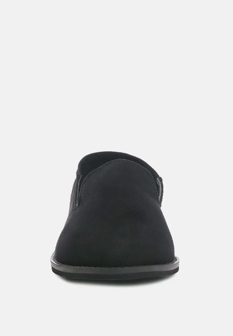 OLIWIA Black Classic Suede Loafers - Image 4