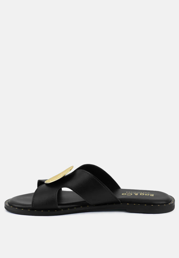 EUDORA Embellished Black Slip-ons - Image 12