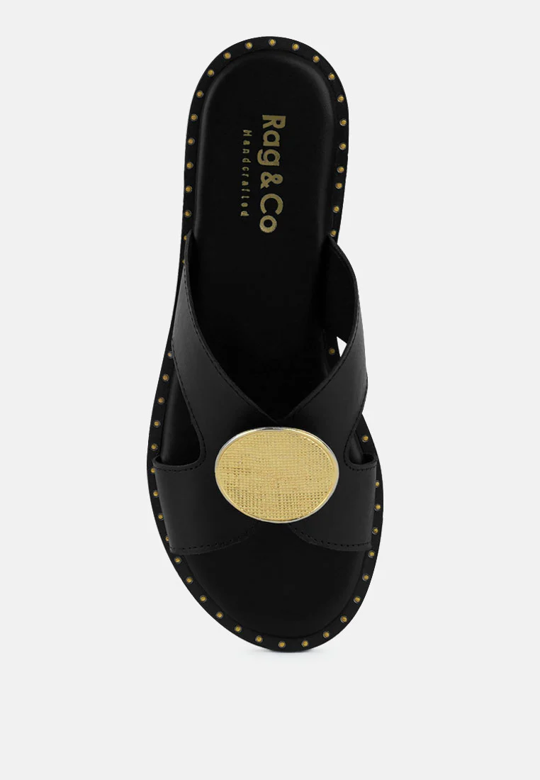 EUDORA Embellished Black Slip-ons - Image 14