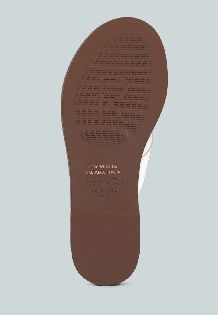 EUDORA Embellished White Slip-ons - Image 7