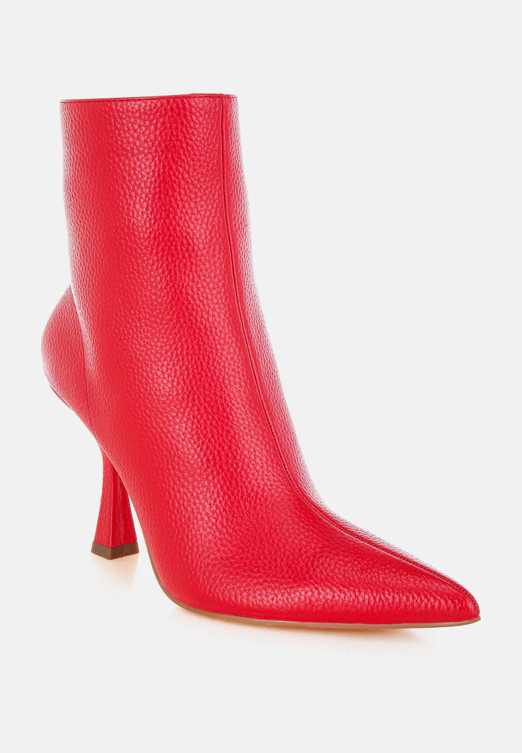 Farnak Pleather Spool Heel Boots - Image 2