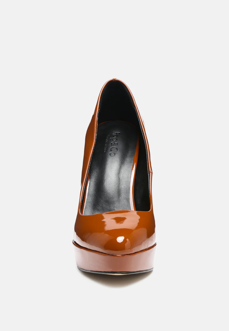 FAUSTINE Mocca Stiletto Pump Sandals - Image 3