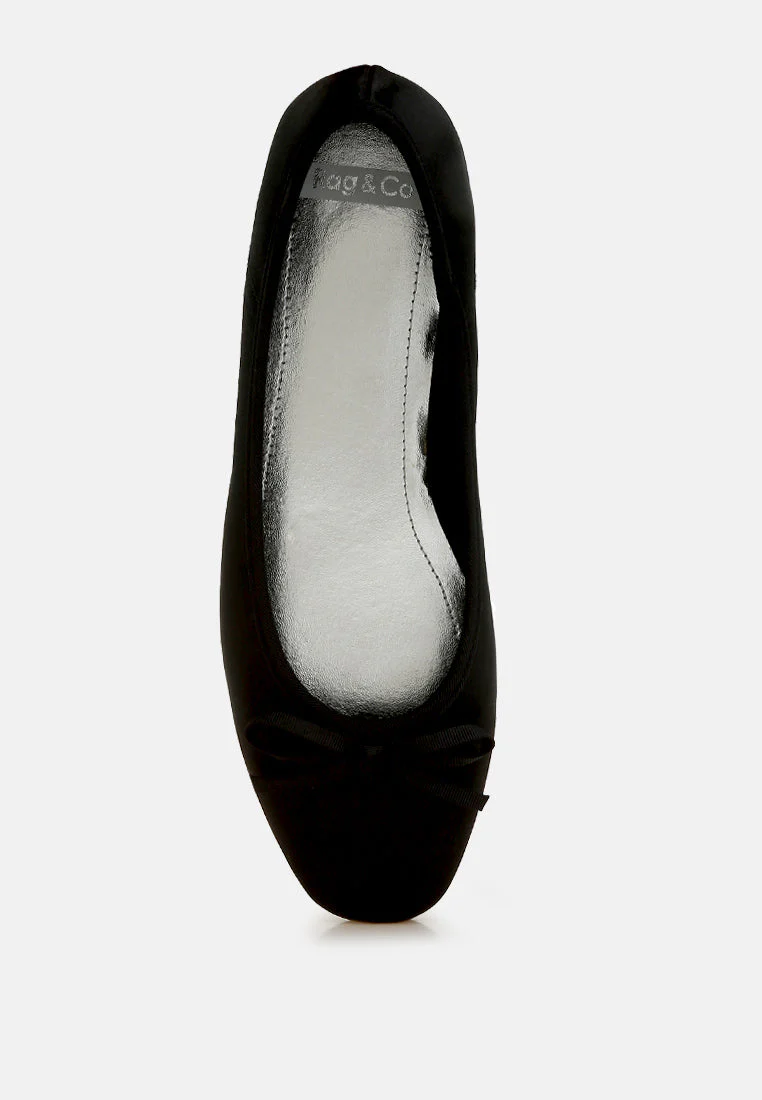 Fearless Satin Bow Embellished Ballerinas - Image 10
