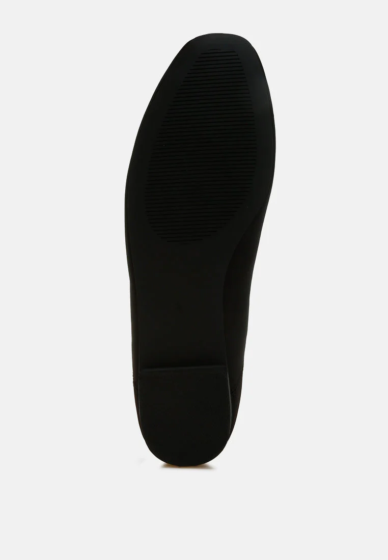 Fearless Satin Bow Embellished Ballerinas - Image 11