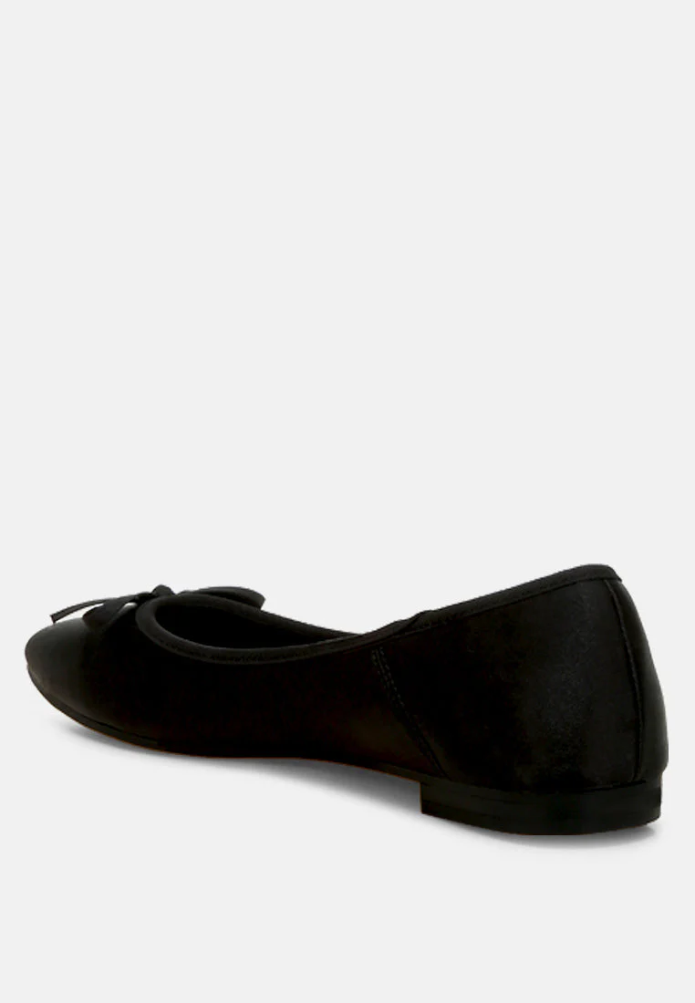 Fearless Satin Bow Embellished Ballerinas - Image 9