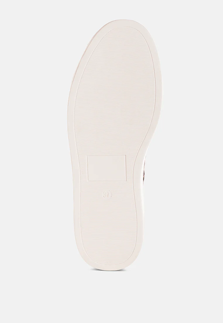 Flippin Studded Leopard Print Chunky Sneakers - Image 6