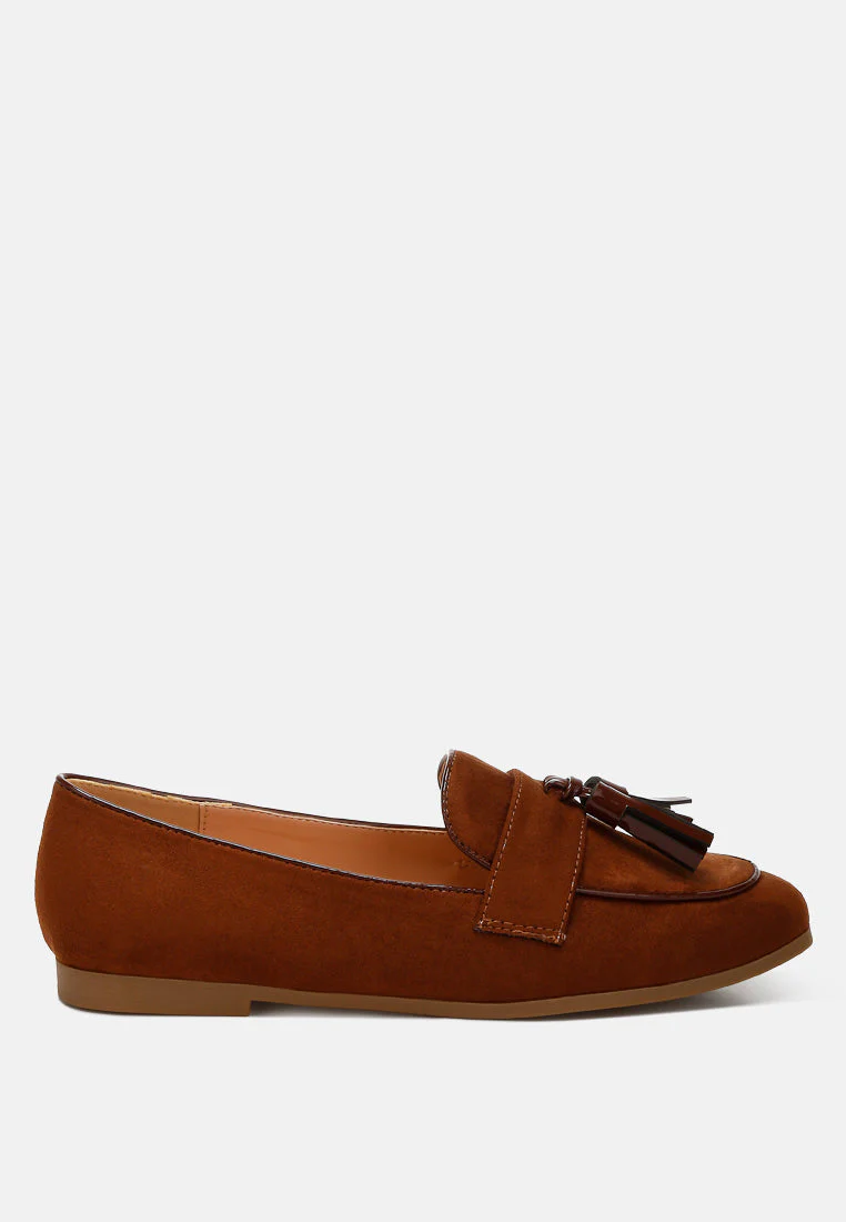 Folklore Micro Suede Tassel Loafers - Image 14