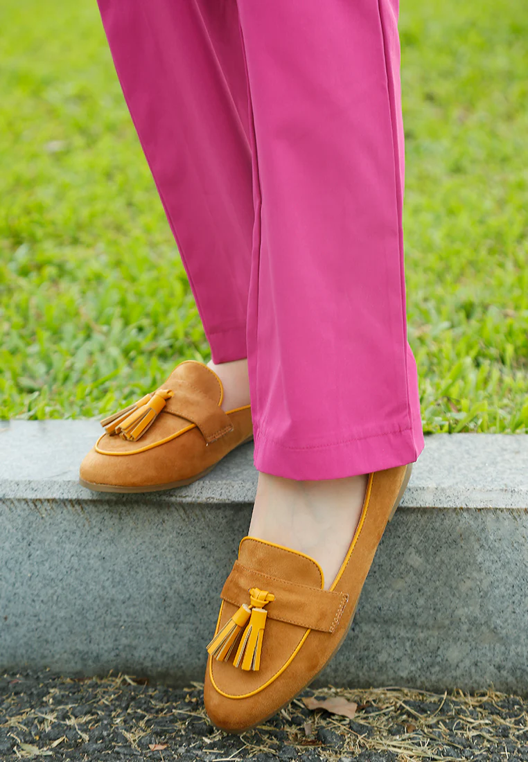 Folklore Micro Suede Tassel Loafers - Image 21