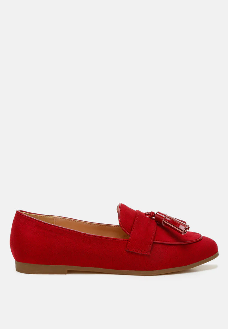 Folklore Micro Suede Tassel Loafers - Image 9