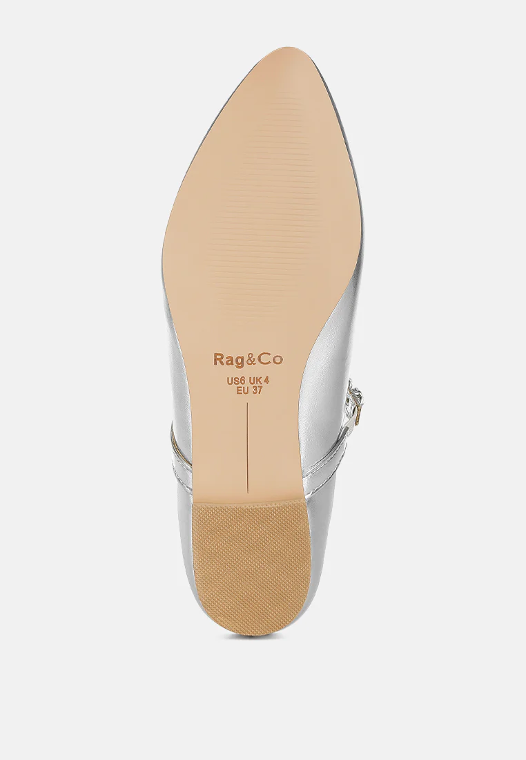 Gloxinia Metallic Mary Jane Ballerinas - Image 10