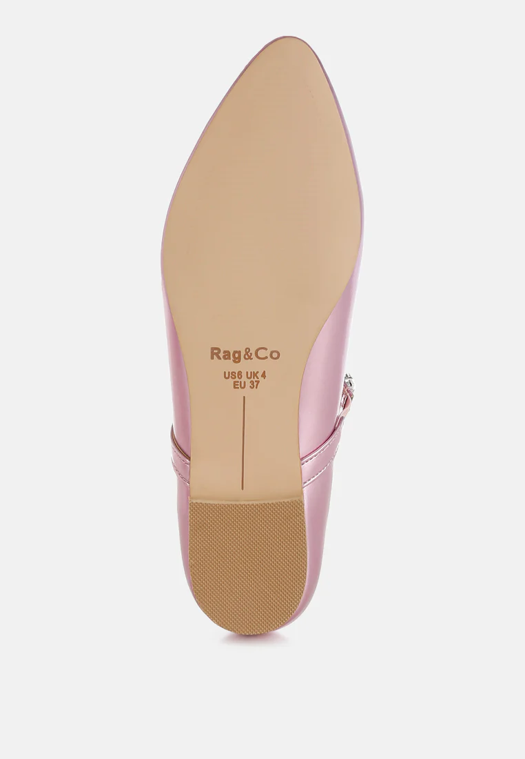 Gloxinia Metallic Mary Jane Ballerinas - Image 16