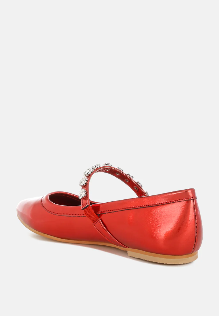 Gloxinia Metallic Mary Jane Ballerinas - Image 19