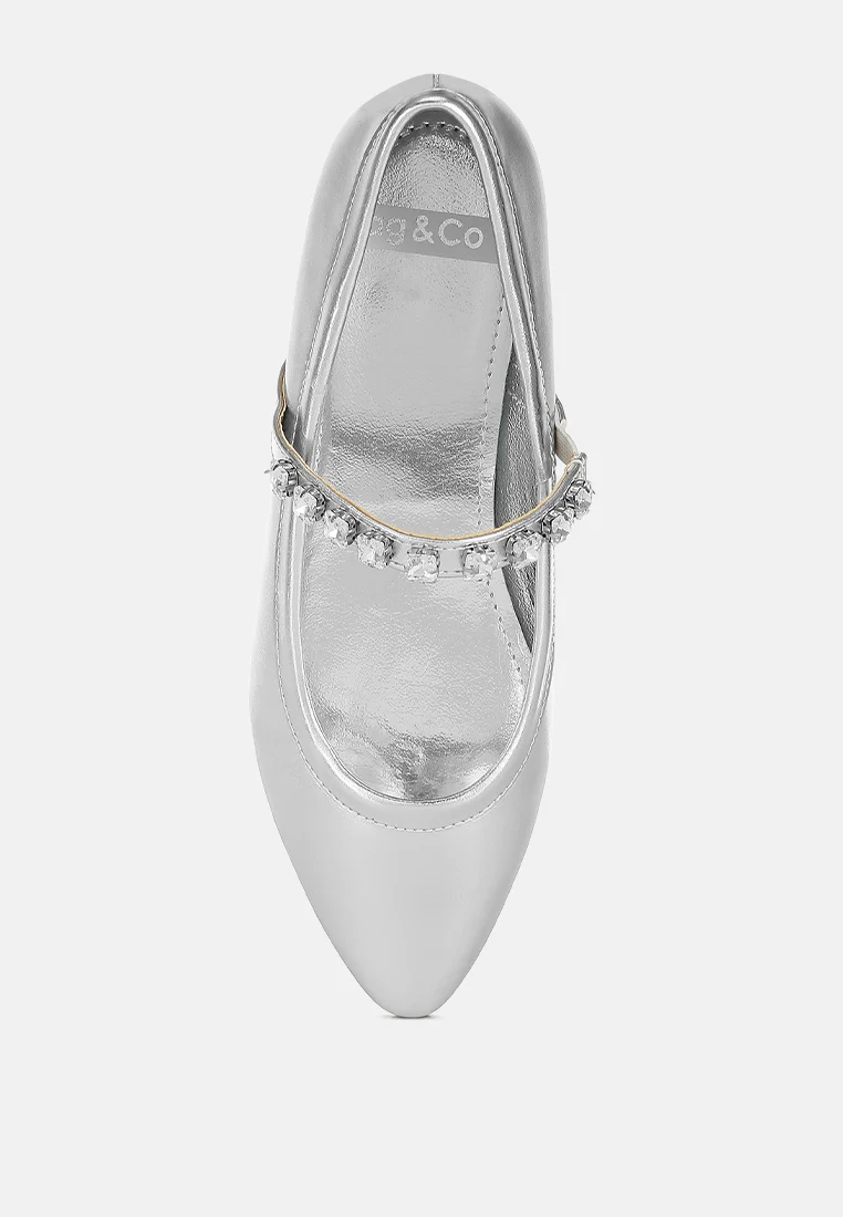 Gloxinia Metallic Mary Jane Ballerinas - Image 9