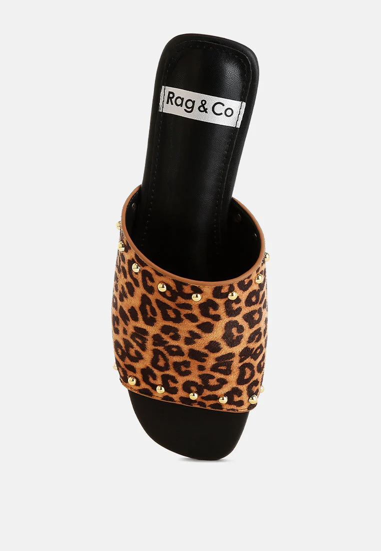 Hilsa Leopard Print Slip-On Flats - Image 4