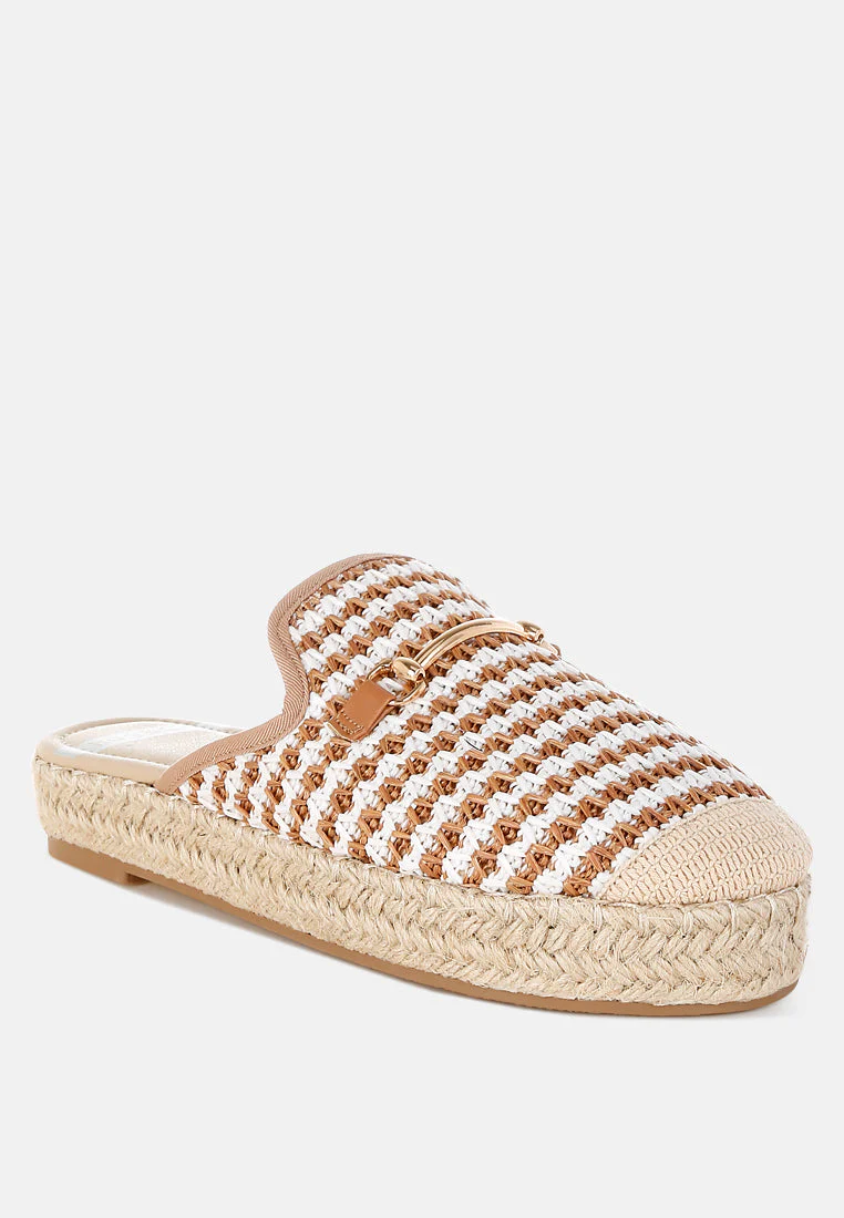 Himari Raffia Slip-On Mules - Image 2