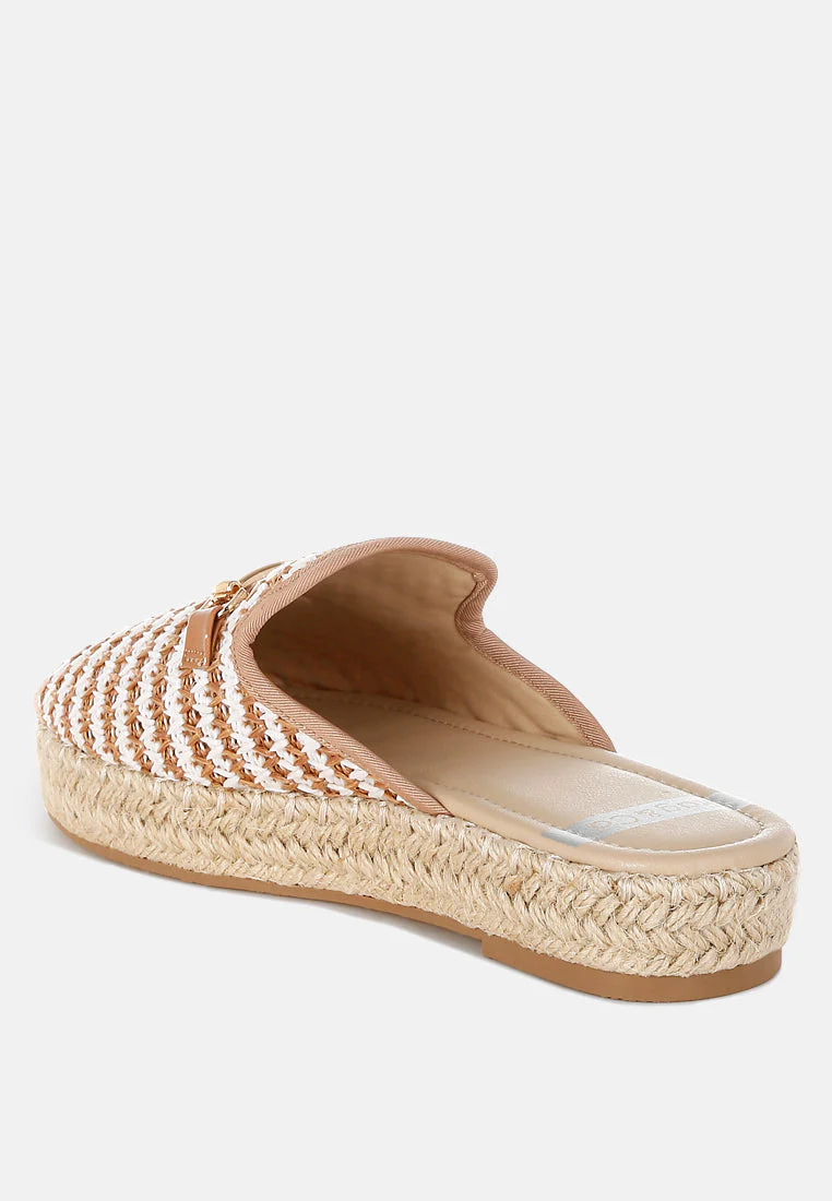 Himari Raffia Slip-On Mules - Image 3