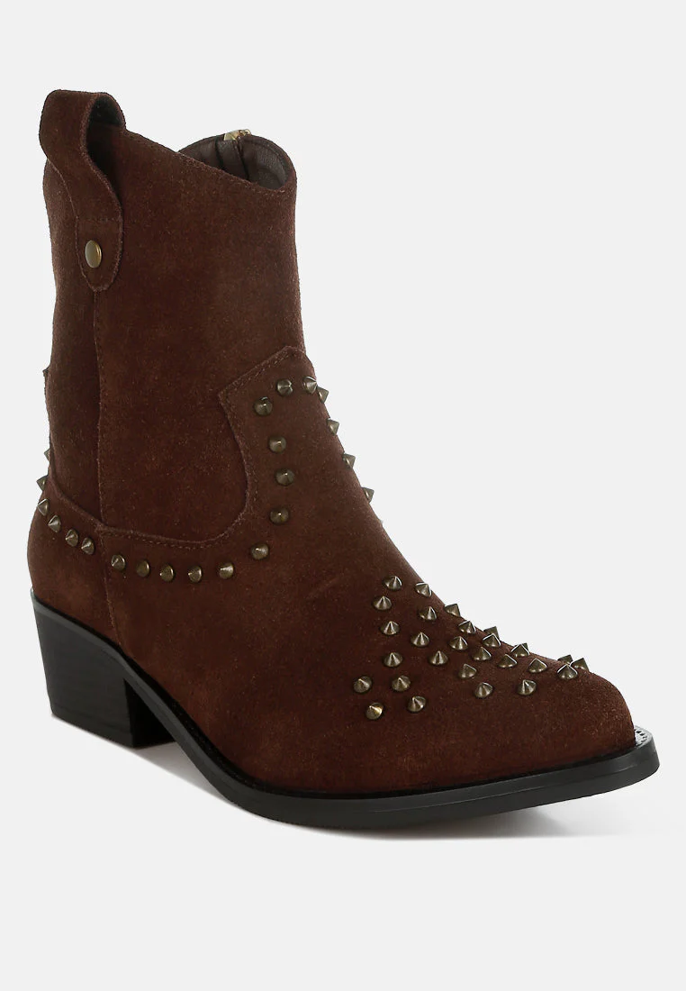 Hira Studs Embellished Cowboy Boots - Image 3
