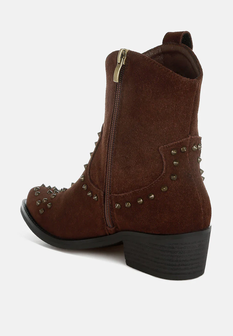 Hira Studs Embellished Cowboy Boots - Image 4