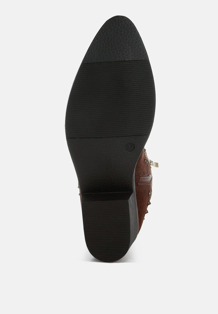 Hira Studs Embellished Cowboy Boots - Image 6