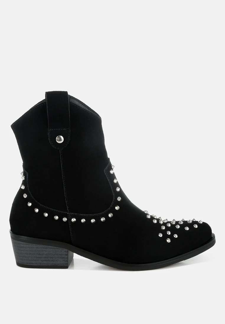 Hira Studs Embellished Cowboy Boots - Image 7