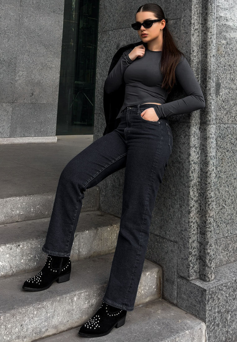 Hira Studs Embellished Cowboy Boots - Image 9