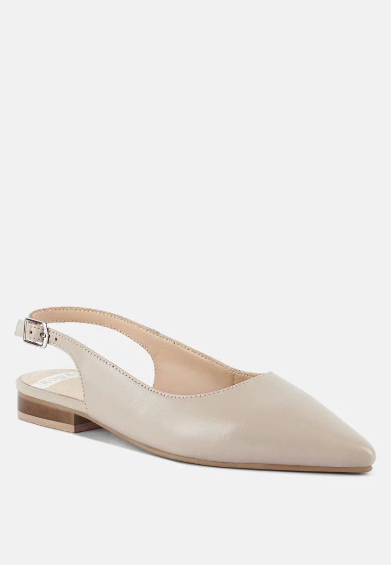 Hocane Genuine Soft Leather Slingback Sandals - Image 2
