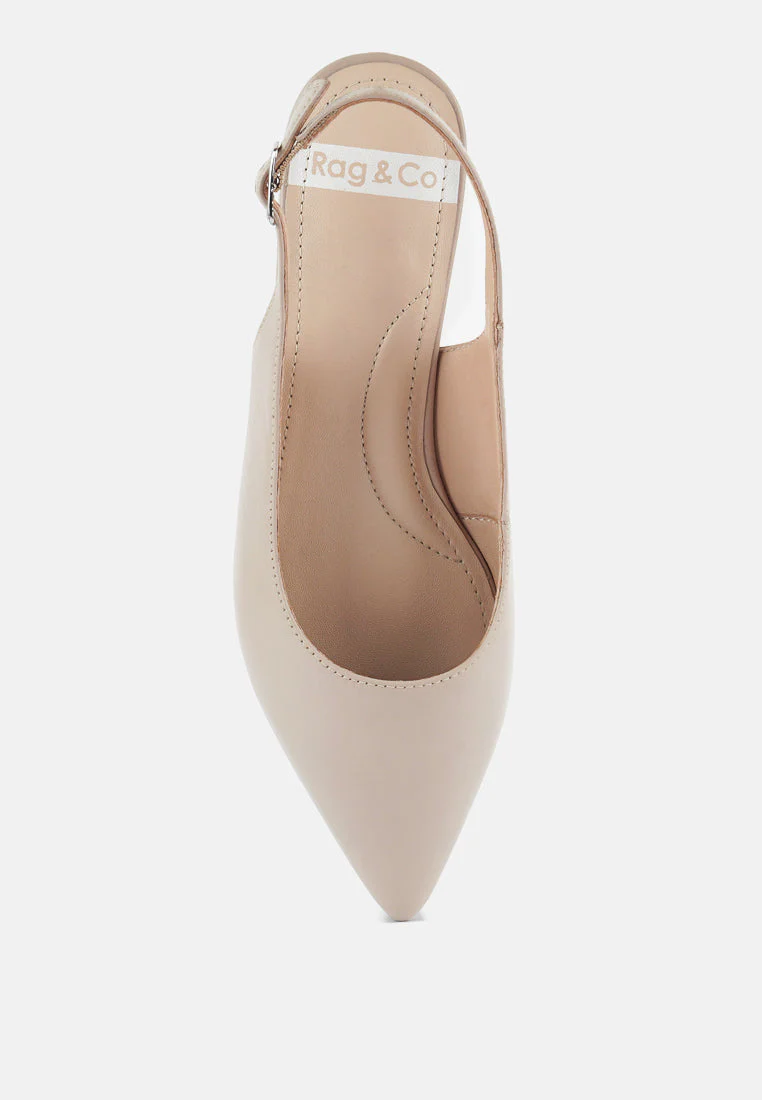 Hocane Genuine Soft Leather Slingback Sandals - Image 4