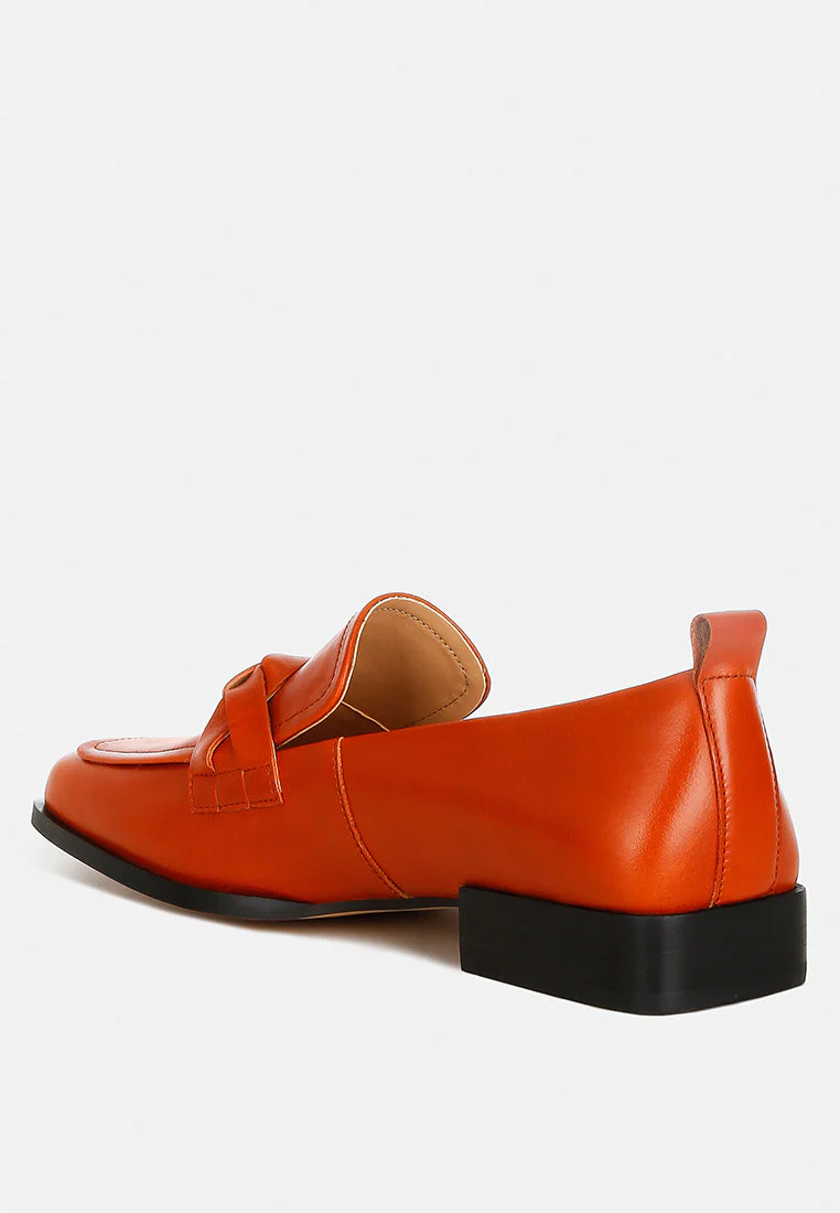 Hostess Genuine Leather Braided Loafers - Image 5