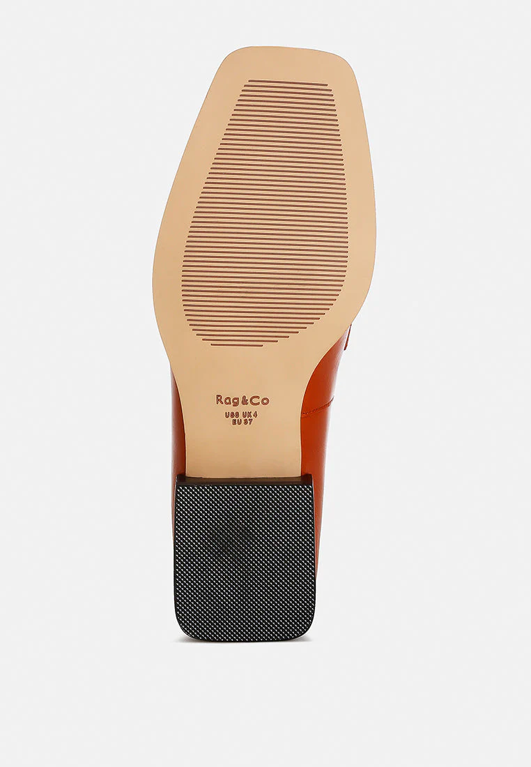 Hostess Genuine Leather Braided Loafers - Image 7
