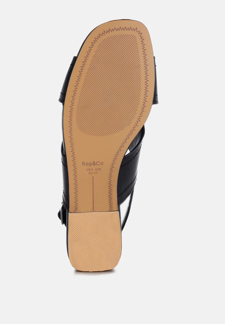 Jamon Classic Cross-Strap Buckled Flats - Image 14