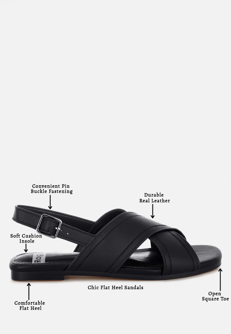 Jamon Classic Cross-Strap Buckled Flats - Image 15
