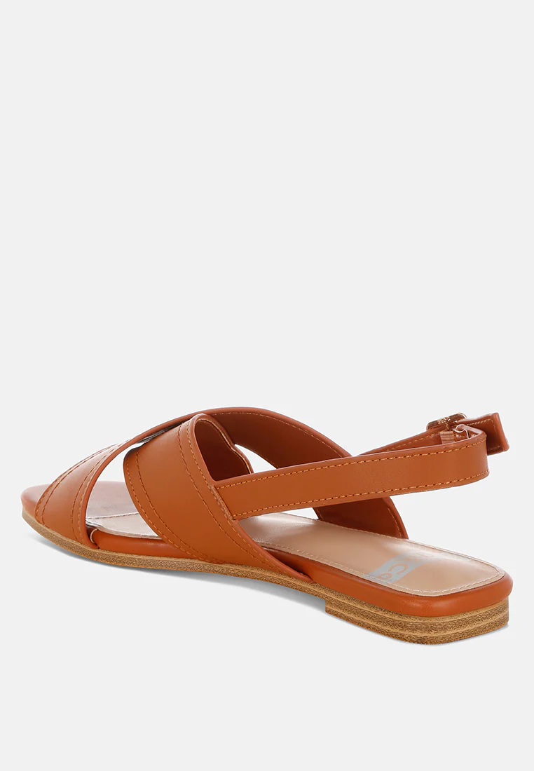Jamon Classic Cross-Strap Buckled Flats - Image 4