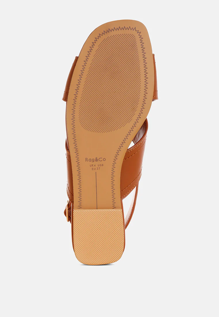 Jamon Classic Cross-Strap Buckled Flats - Image 6
