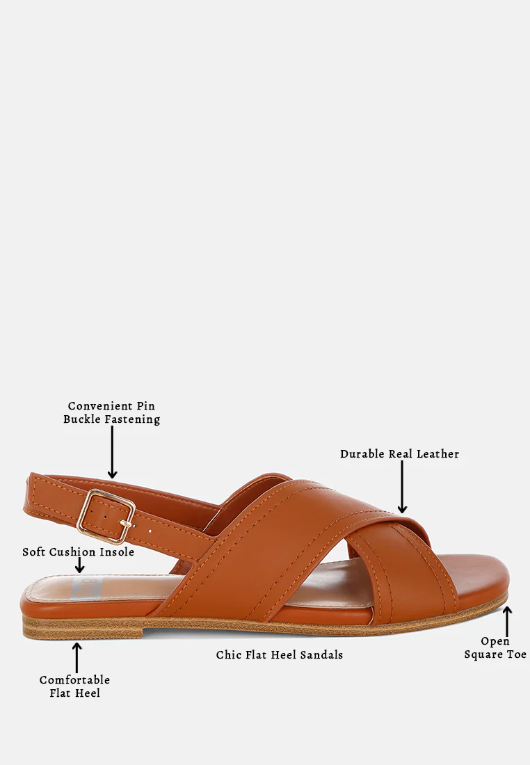 Jamon Classic Cross-Strap Buckled Flats - Image 7